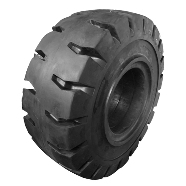 

Heavy Duty Solid Tyre ports rubber loader tire solid otr tire, Black