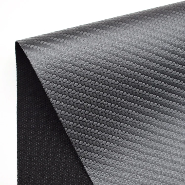 Eco Friendly Carbon Pvc Leather for Car Seat Motorcycle Car Interior Leather