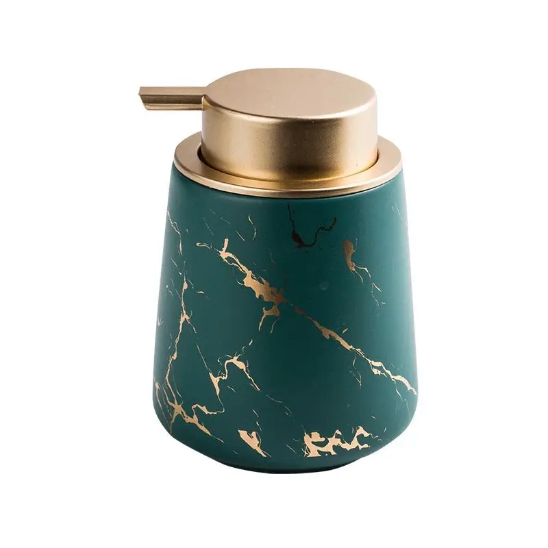 

Ceramic Luxury Accessories Bathroom Set Marble Lotion Bottle Soap Dispenser Bathroom Accessories