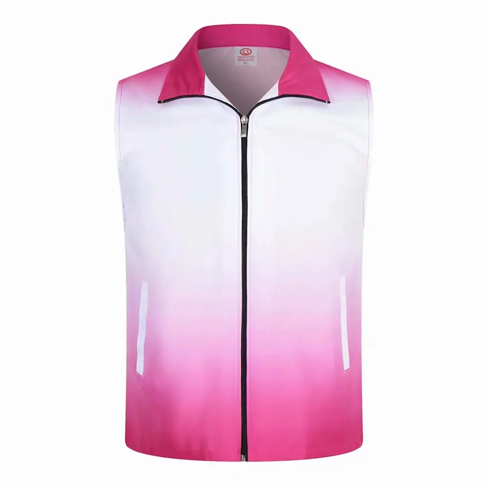 

RYSV002 Size Customized Red Color No Sleeve Safety Mesh Vest For Police