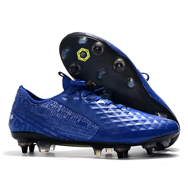 

Drop shipping breathable and durable american football shoes football boots Branded shoes for man, Blue