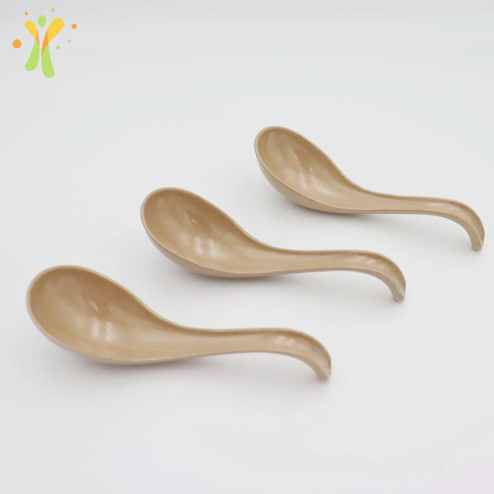 

Hot sell and eco biodegradable natural rice husk wooden spoon, Rice husk natural color