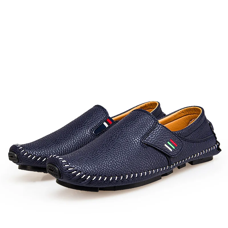 

freestyle classic sewing decoration genuine leather black officeman fashion shoes, 3 colors
