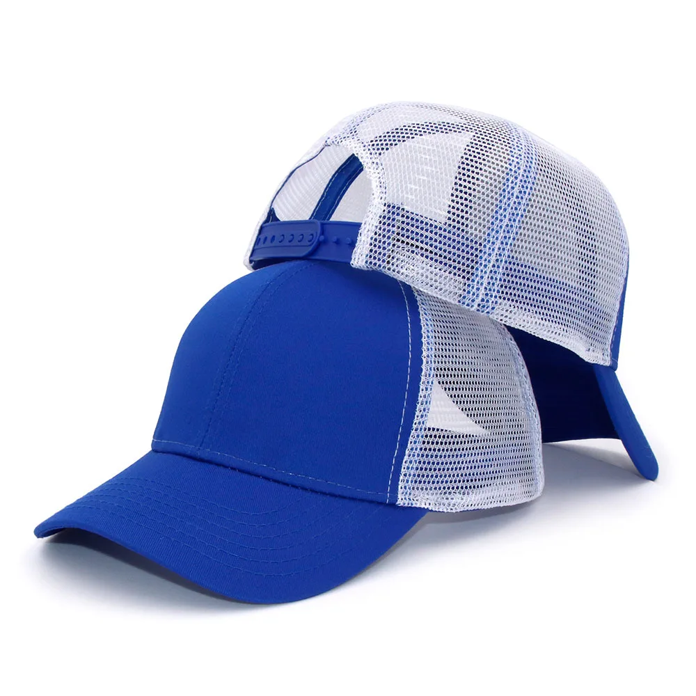 

New Mesh Splicing Breathable Adjustable Custom Logo Baseball Cap Sun Protection Outdoor Trucker Caps Men Women Snapback Dad Hats