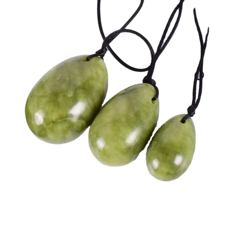 

Wholesale Nephrite Jade Yoni Egg xiuyan jade Egg Set Birthstone for Sale