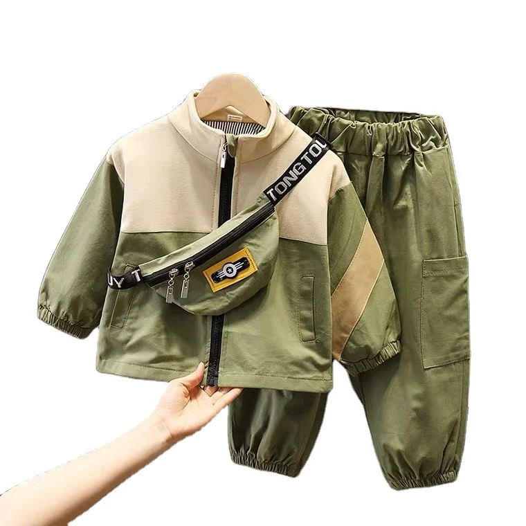 

Toddler fashion 2 pcs set jacket+pants boys clothes set kids clothing, Picture