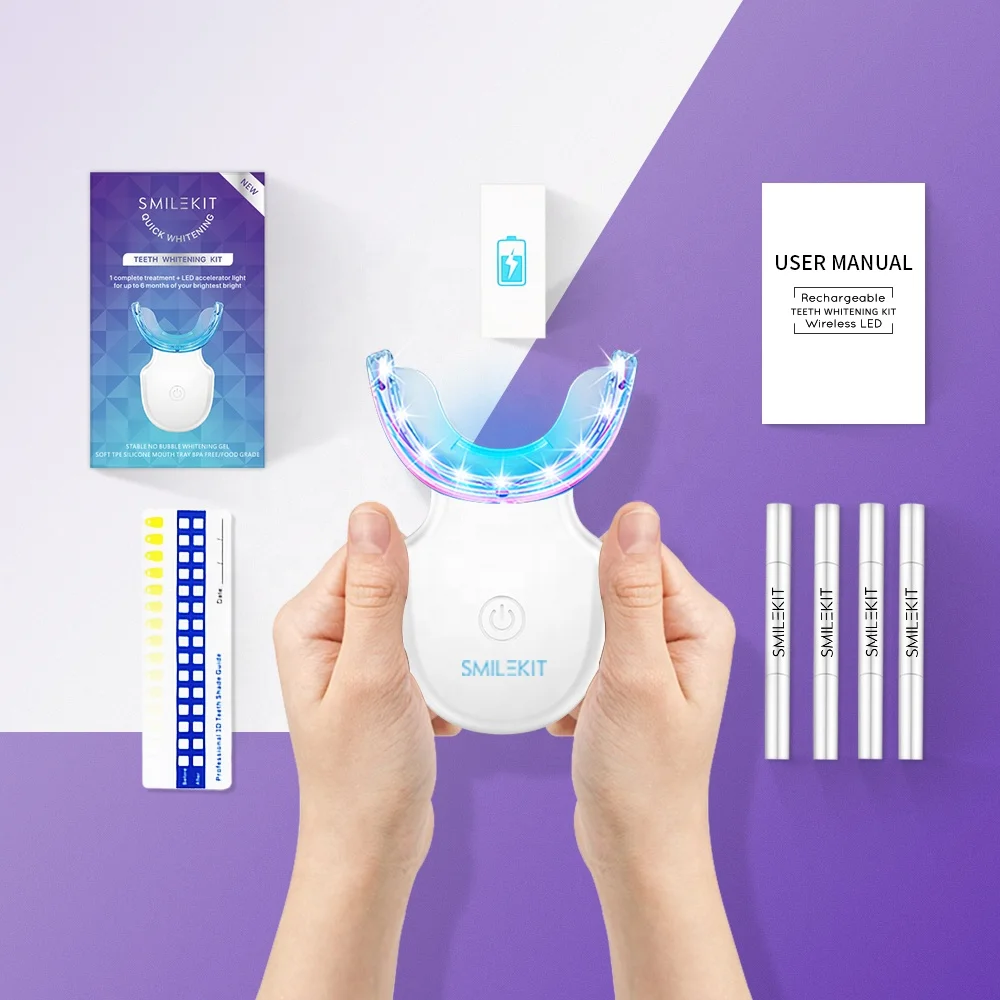 

smilekit Wholesale custom package oral hygiene 35% peroxide home teeth whitening kit