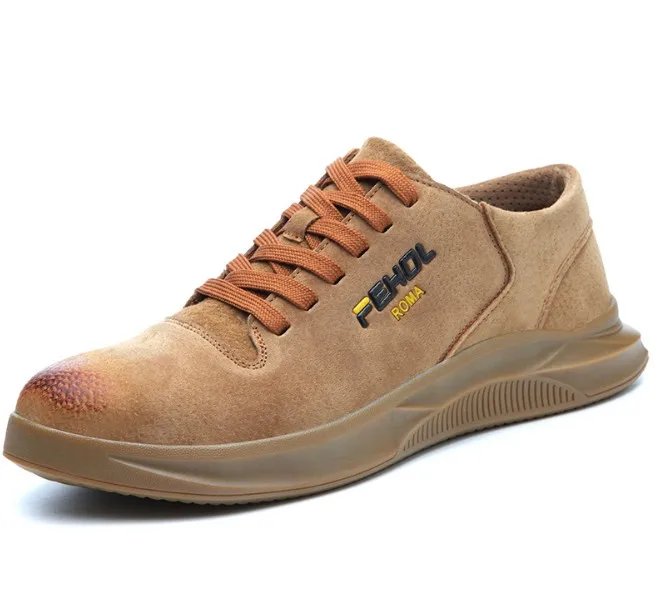 

Hiking safety shoes Outdoor safety footwear, Brown,black