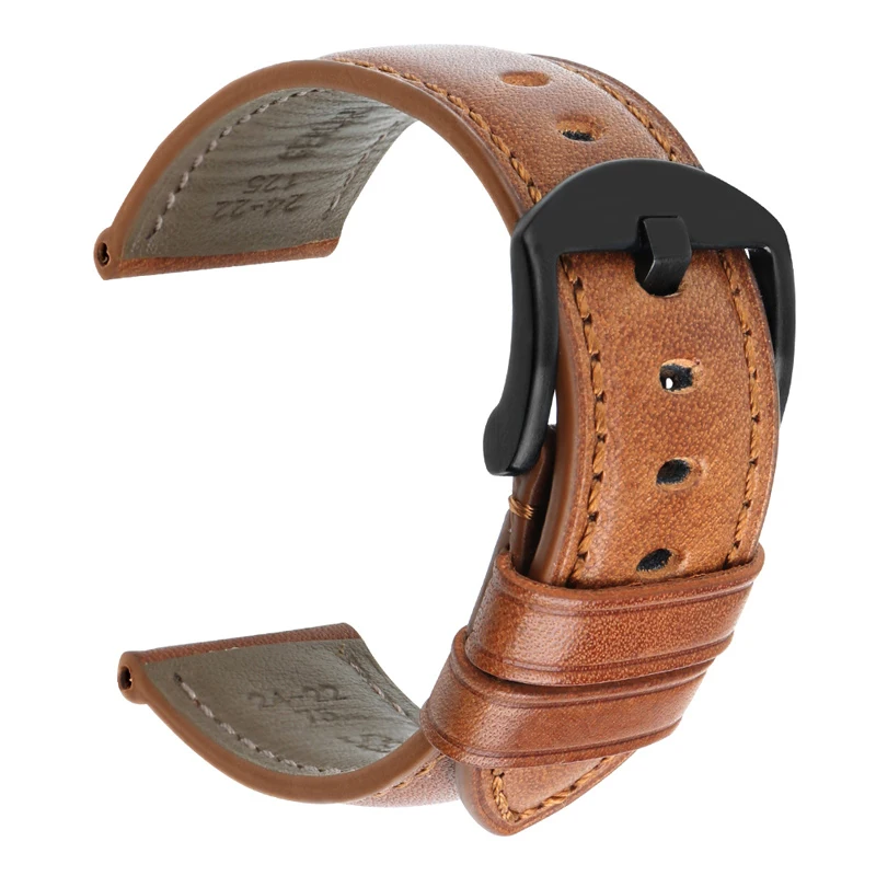 

MAIKES Handmade Genuine Leather Watch Strap Women Leather Bracelets Watchbands 20mm 22mm 24mm