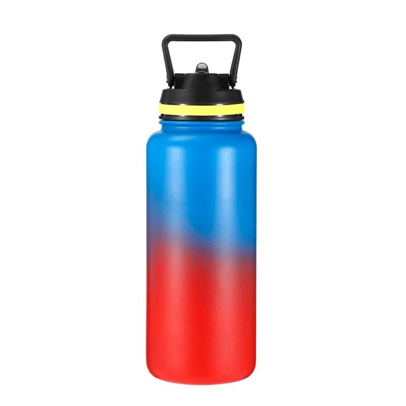 

Wholesale Eco Friendly 32oz 40oz Gradient Stainless Steel Vacuum Insulated Water Bottle for Sports, Plain color or custom gradient color