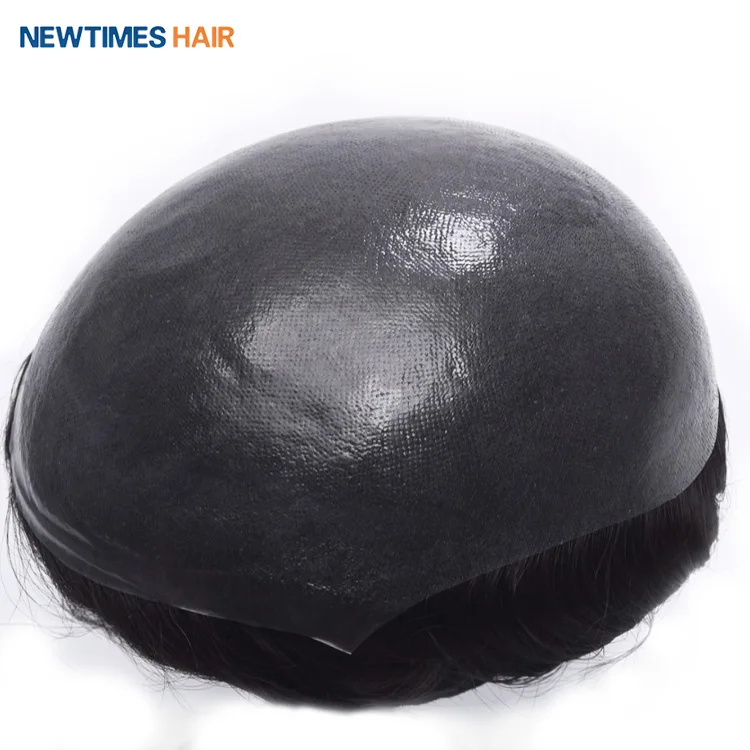 

8 Inches Injected Super Thin Skin Toupee Indian Human Hair Non Surgical Hair Replacement Toupee