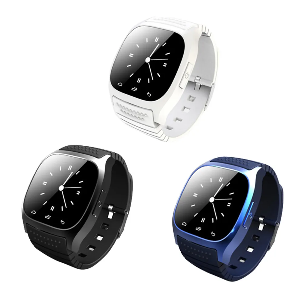 

Wholesaler sports M26 BT cell phone Watches children Android wrist band Smart watch for ios compatible, Black, blue, white