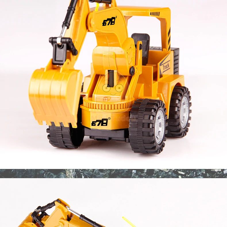 5ch Rc Engineering Excavator Truck Toy With Light Buy Rc Excavator Models,Rc Mini Excavator,Rc