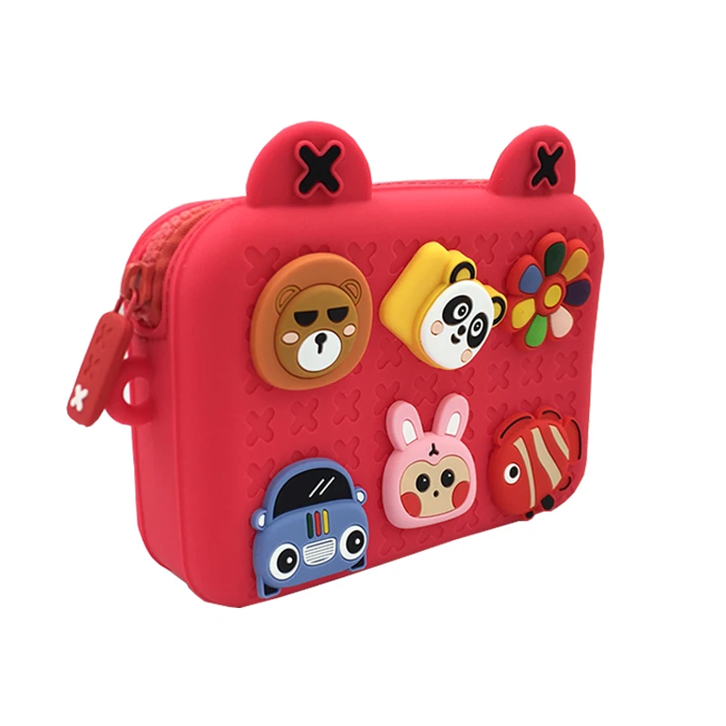

New arrival fashion mini cute silicone little girl doughnut donut purse cross body Messenger Handbag