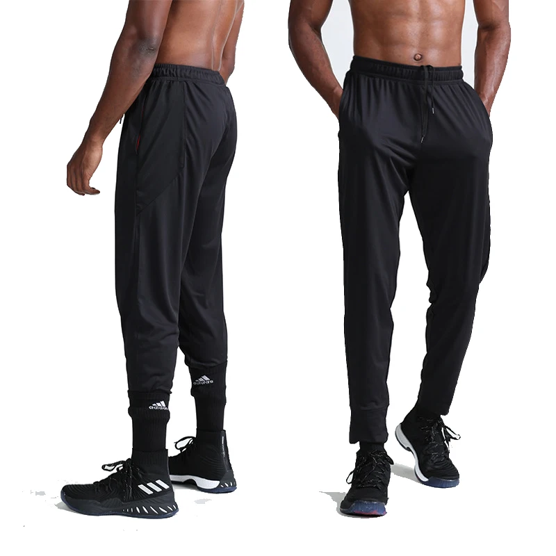 

Factory Direct Sale Leisure Breathable Training Pants Quick Dry Sweat-wicking Gym Pants With Pockets Sport Pants For Men, Picture shows