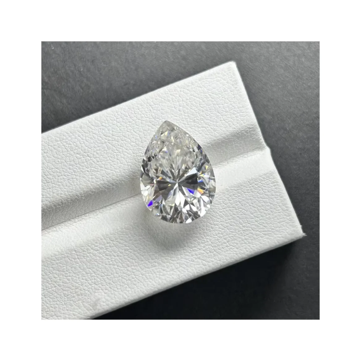 GRA White Moissanite D VVS1 Pear Cut Lab Grown Moissanite Diamond Stone for Jewelry