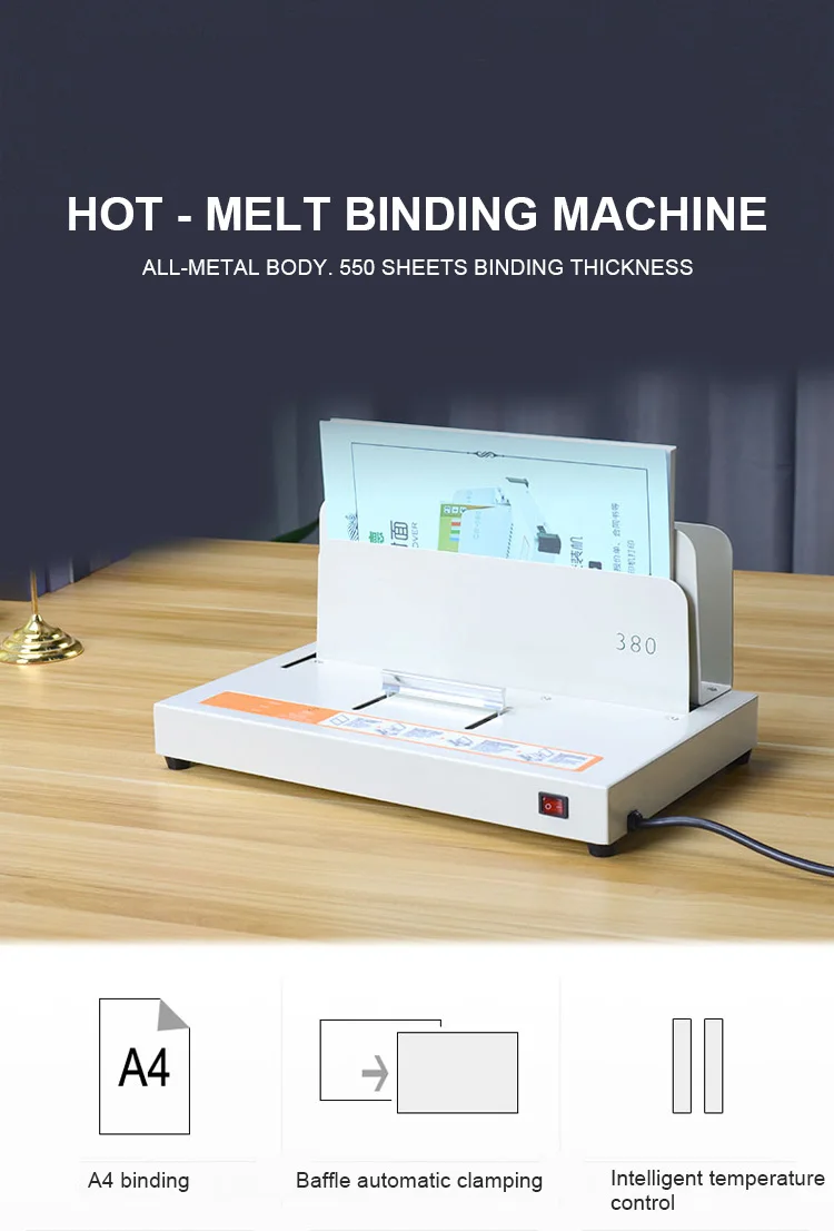 Hot Melt Binding Machine Full Automatic Glue Binding Machine Contract Tender Financial