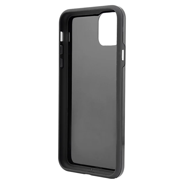 

For iPhone 115.8 6.1 6.5 inch TPU PC two in one electroplated with groove Phone Case, Black,white