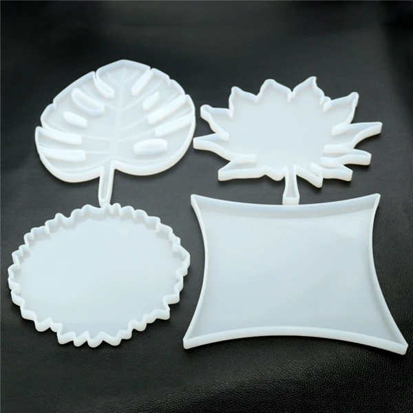

Large diamond Maple Leaf Shaped silicone coaster resin mold for resin crafts DIY