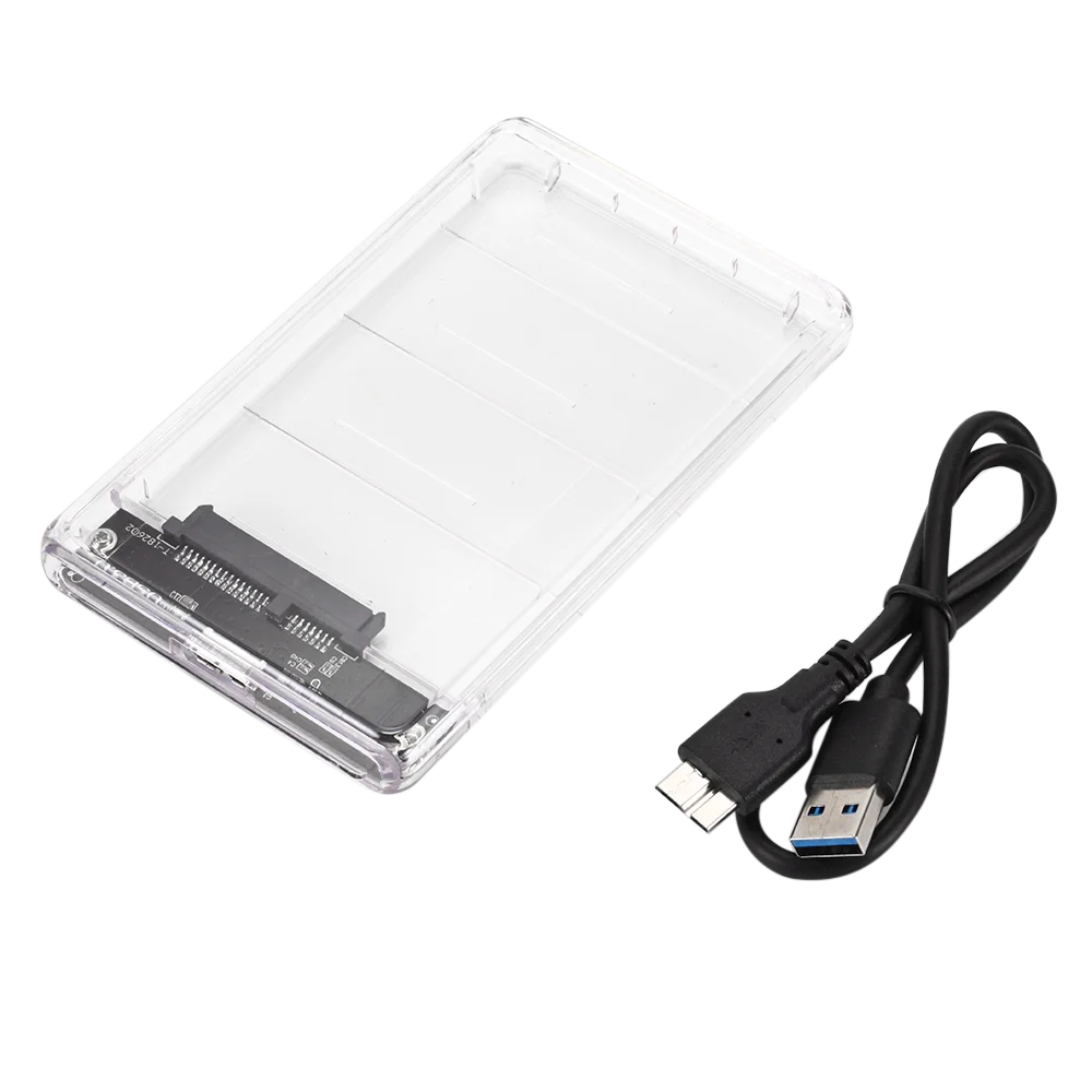 USB3.0 SATA External Hard Drive Enclosure Case Box Suitable for 2.5inch SSD 