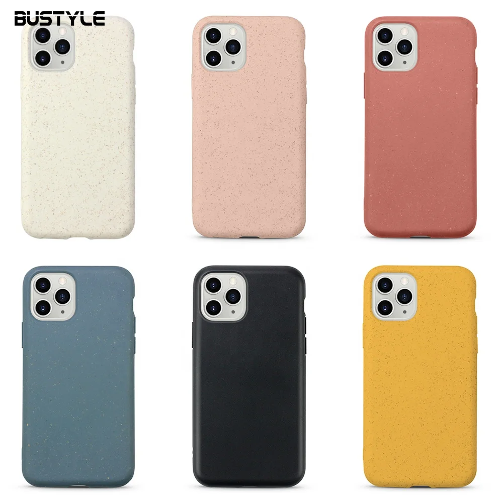

High Quality 100% Biodegradable Phone Case For iPhone 11 12 Eco Friendly Compostable Phone Cover For iPhone13 Pro Max Phone Case