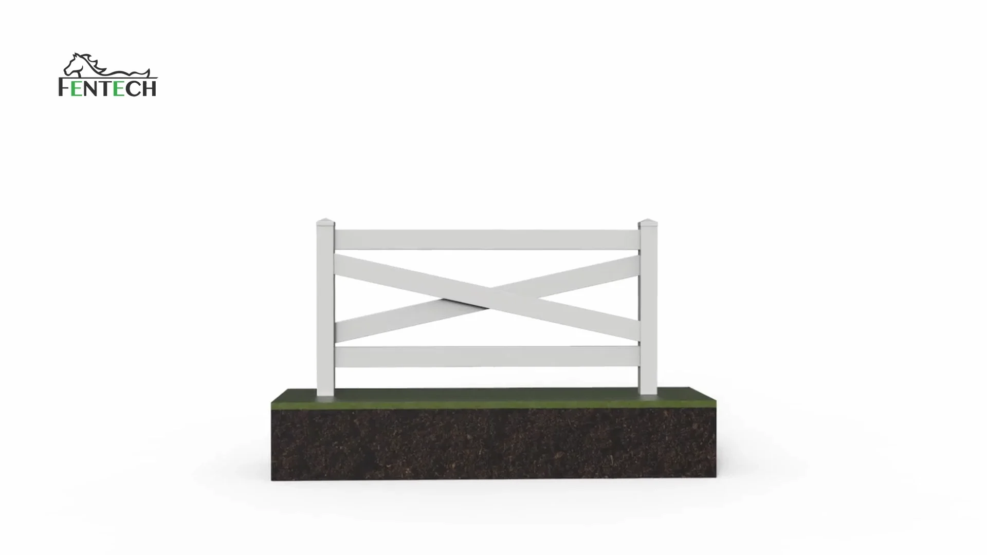 Uv Resistant White Vinyl Pvc Plastic Cross Rail Horse Fence Buy Cross