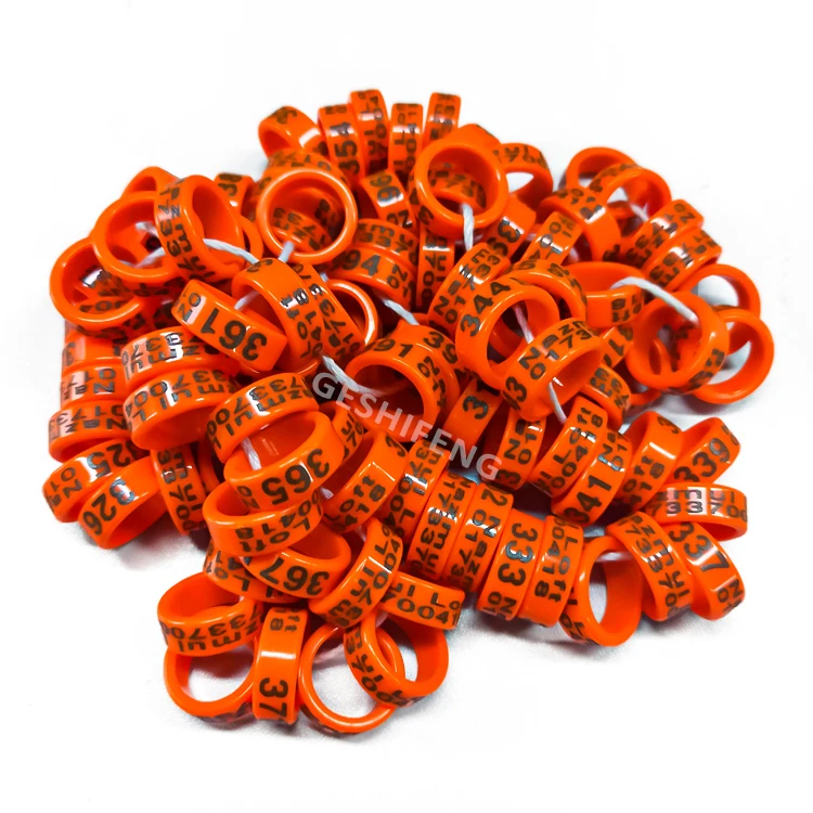 

All Countries Vertical Injection Plastique Bird Ring Pliers, Top light green colour Customised Pigeon Bands