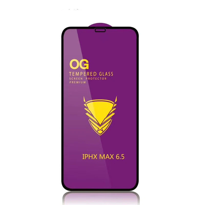 

Golden Armor OG 9H Tempered glass screen protector for iphone XS XR XS MAX film, Black