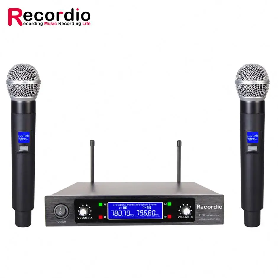 

GAW-V744 New Design Wireless Usb Omnidirectional Microphone With Great Price, Silver&black