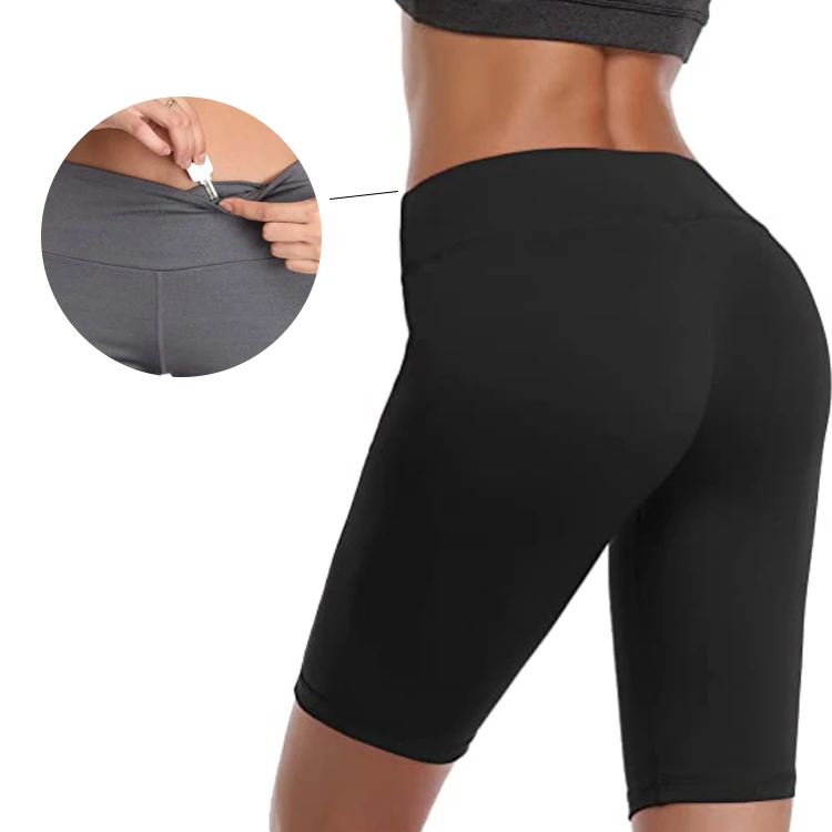 

2020 custom supplex nylon and spandex yoga pant short wholesale high waisted yoga shorts for women, Various of colors available