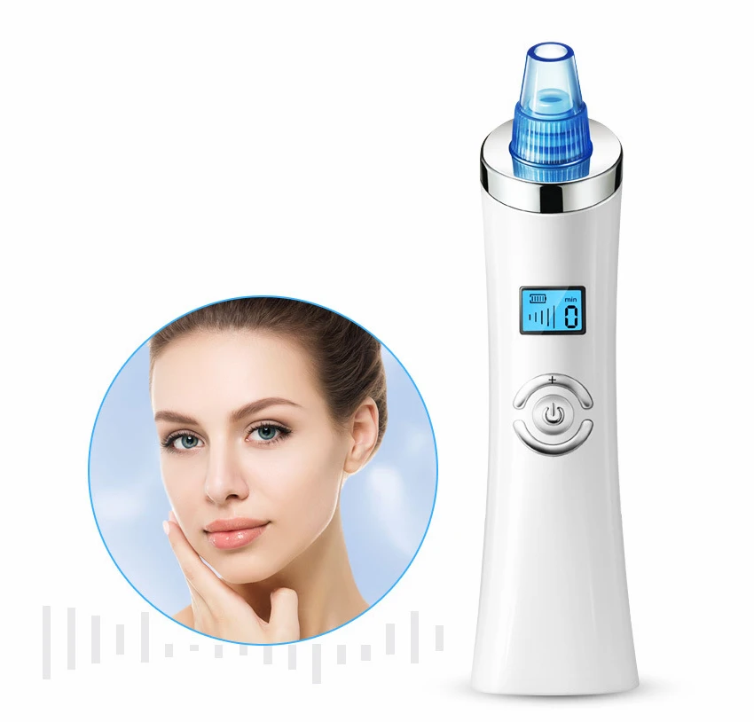 

6 Heads in 1 Amazon Ebay Best Seller face cleaning acne removal kit electric facial blackhead remover pore vacuum cleaner, White