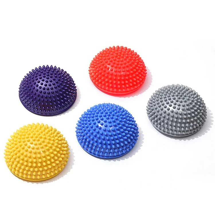 

Balance Pods Foot Massage Half Ball Balance Exercise Pods Spiky for Deep Tissue Foot Muscle Therapy, Blue, pink, red, yellow, green, grey or customized