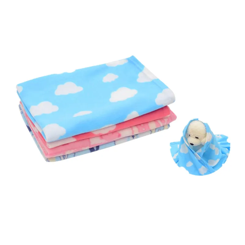 

80*90CM Pet dog mat Puppy Kitten Cat Mat Blanket FLEECE Winter Dog Bed Puppy Mat Warm Pet Bed cushion for Small Dogs