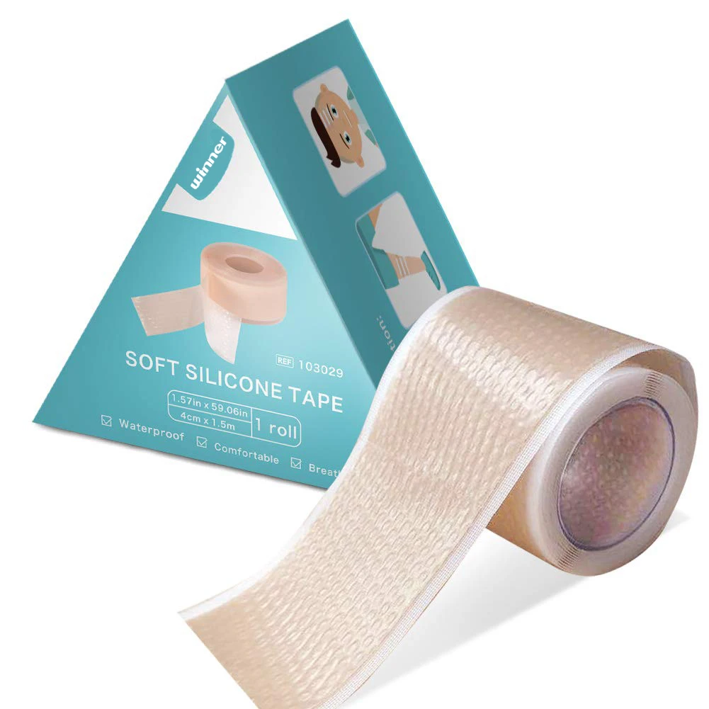 

Easy-tear Adhesive silicone tape roll for skin silicon scar sheets