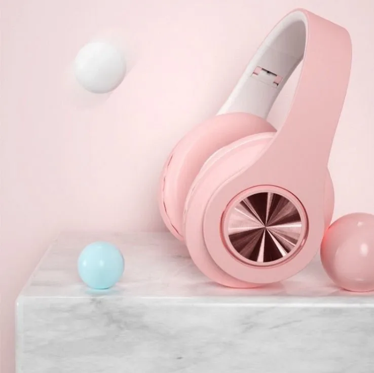 

drop shipping Macaron In Pods Boom Portable Wireless 5.0 Headphones Headphone HIFI stereo quality support TF card