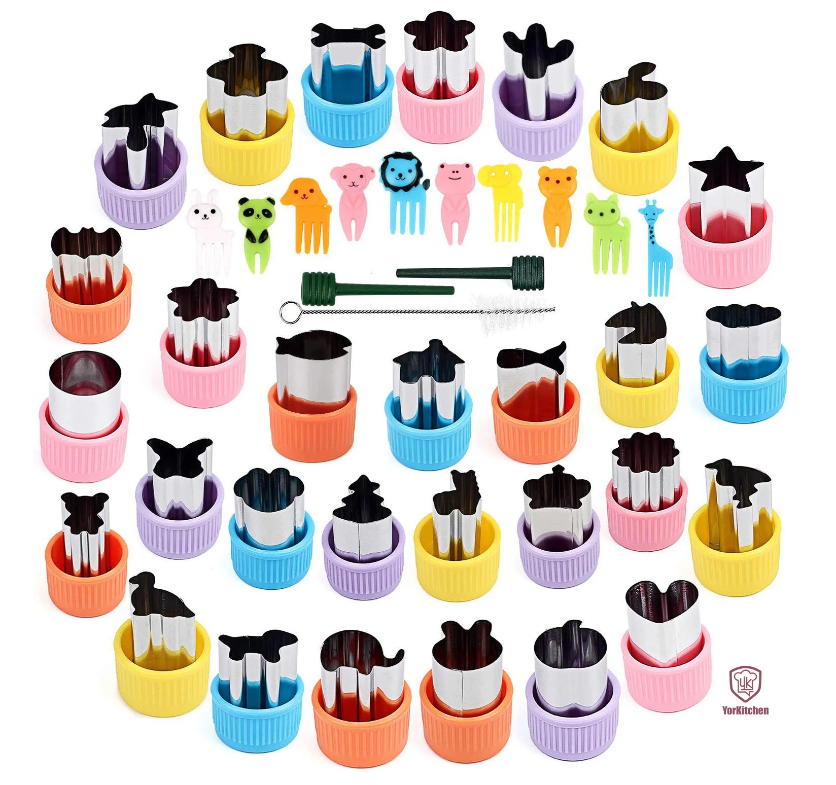 

Fruit Cookie Pastry Stamps Mold Mini Cookie Cutters Set