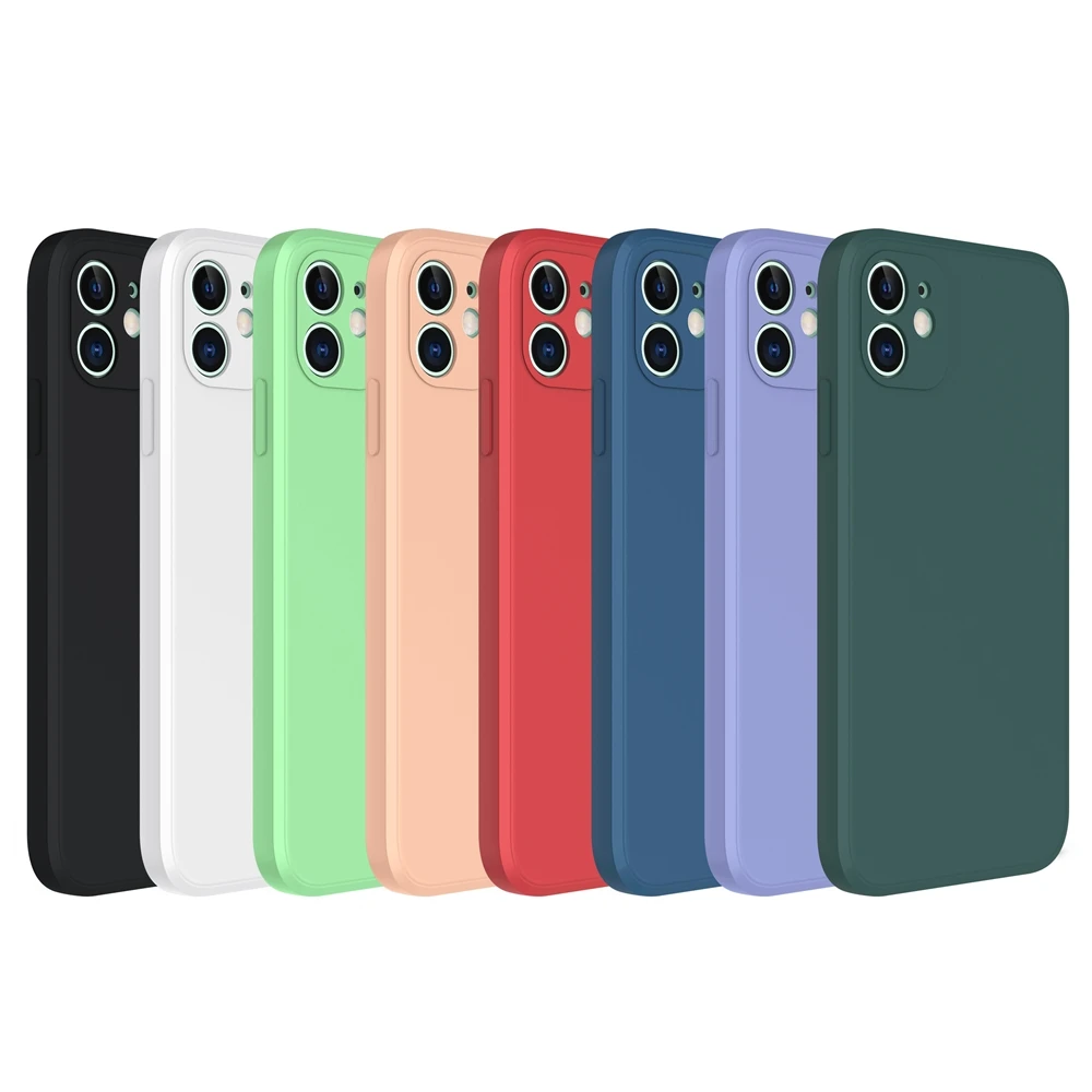 

2020 hot selling full color liquid silicone for phone 11 case TPU cover for iPhone 12