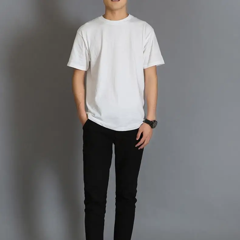 

Top quality summer shirt of Japan heavy cotton short-sleeved T-shirt unisex wholesale custom logo 230gsm white t-shirt, Custom color