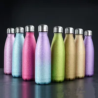 

Vacuum insulated stainless steel metal cola shaped drinking sport water bottle with custom logo