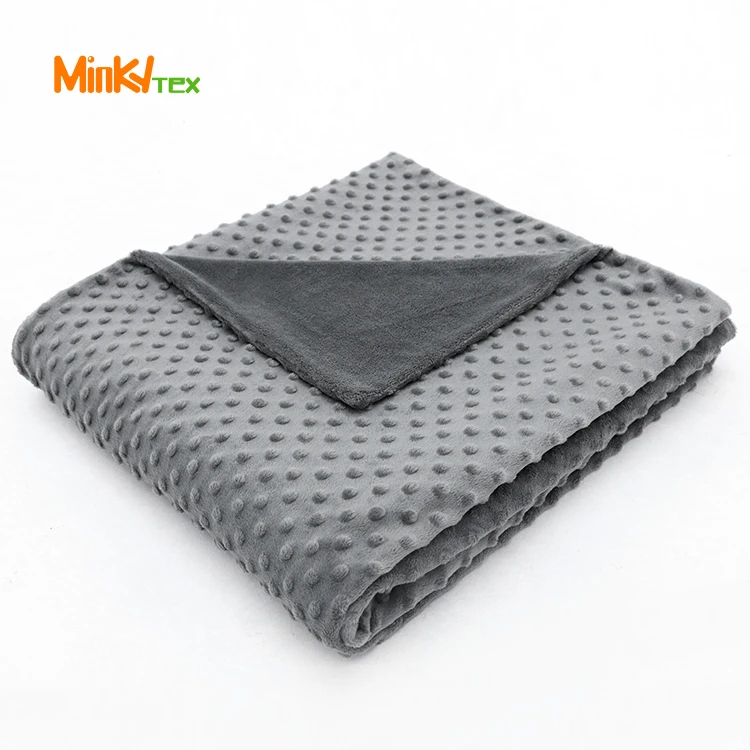 
Certified 100% Cotton Material 15 lbs Adult Weighted Blanket With Premium Glass Beads 