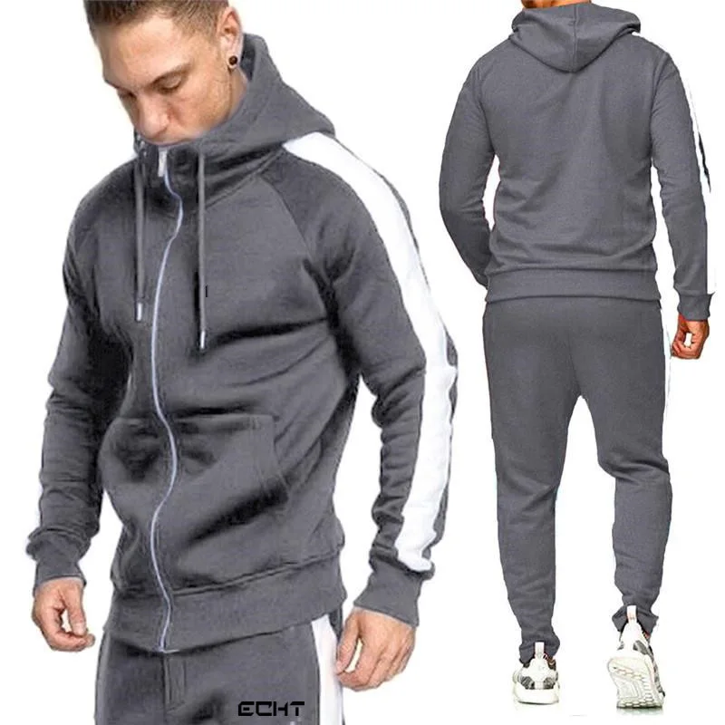 

Custom High Quality Polyester Spandex Sweat Suits Sets Sports Sweat Suits Mens Tracksuit Sets, Accept customized colors