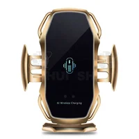 

Automatic Clamping Mobile Holder Charging R1 10W Wireless Car Phone Charger Mount Qi Fast