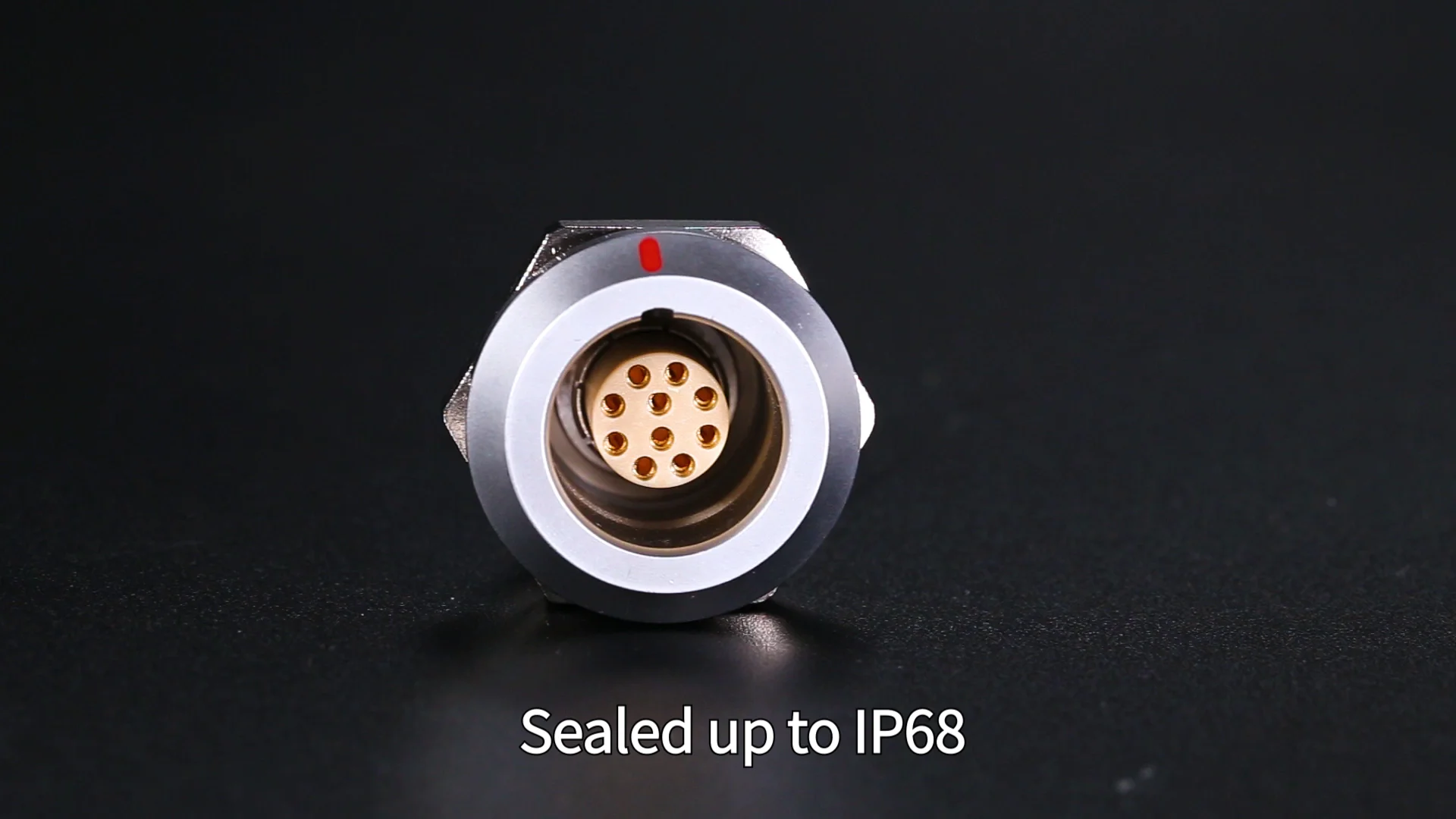 0k Ezgg 9 Pin Military Ip68 Waterproof Connector Zgg 0k 309 Brass