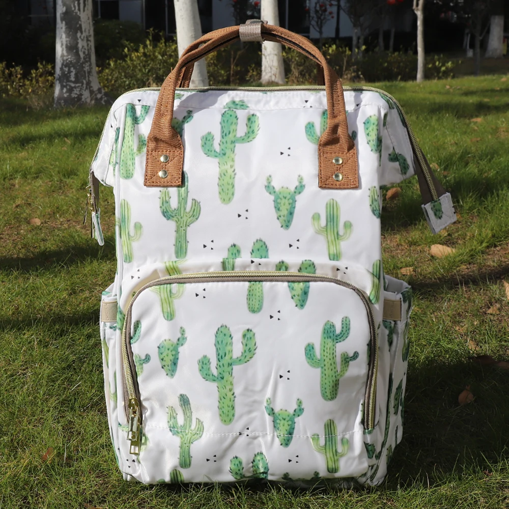 

Free Shipping OEM Factory Cactus Design Maternity Mummy BagsTote Handbag Waterproof Travel Diaper Bag Backpack For Mom Baby Care, Serape&leopard,leopard/cheetah,rainbow,sunflower,etc.