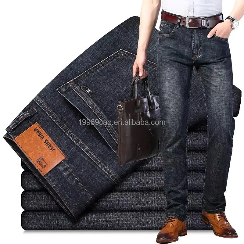 

2022 summer new men's Classic Jeans business cotton elastic constant jeans men's pants direct sales wholesale, Customized color