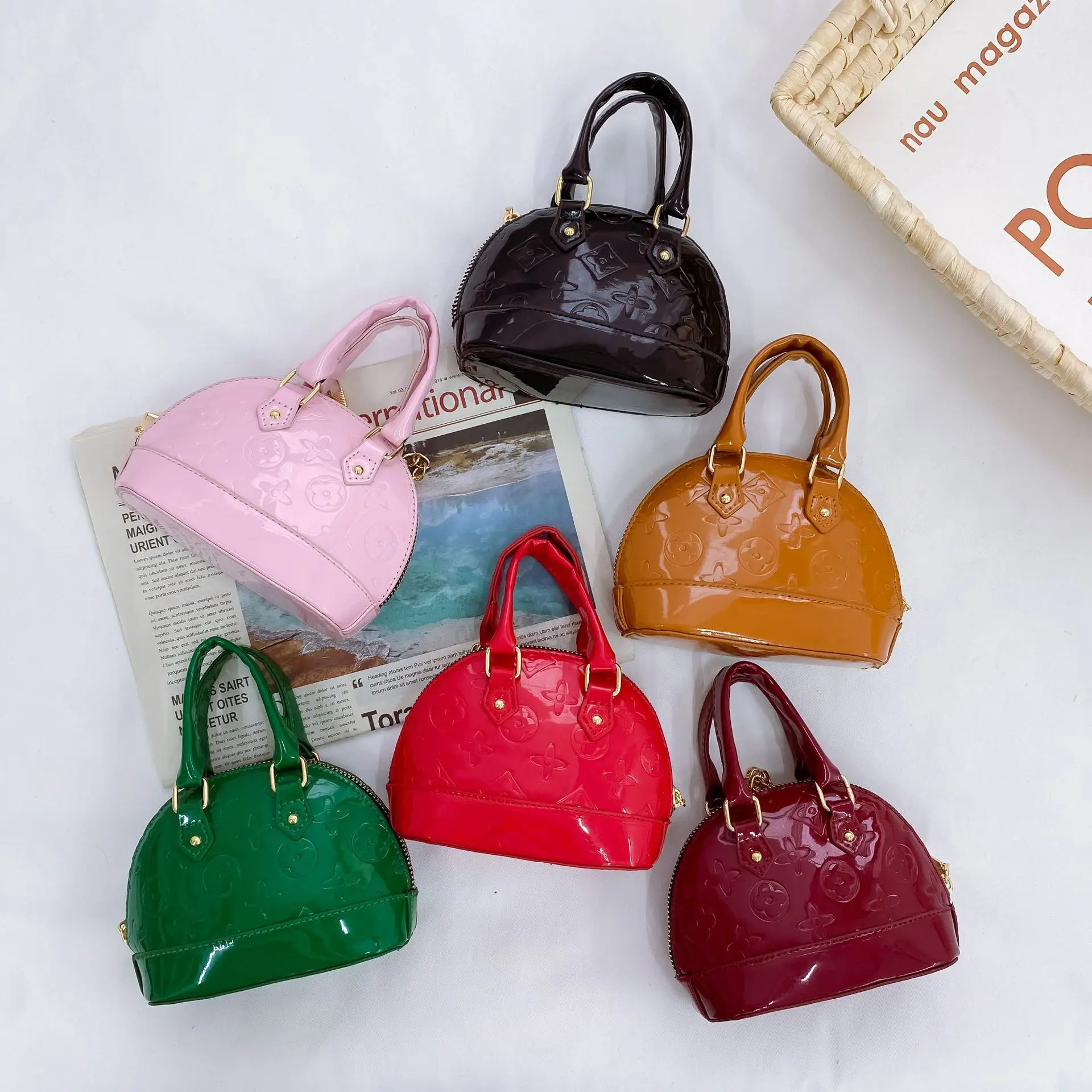 

2021 Luxury Fashion kid shoulder bag Girl's Purse Versatile Children's sling Messenger Bag purses and handbags for kids, 5 colors