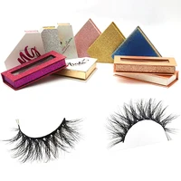 

High grade new design custom packaging box natural soft many different styles full strip false lashes 3d mink fur eyelashes