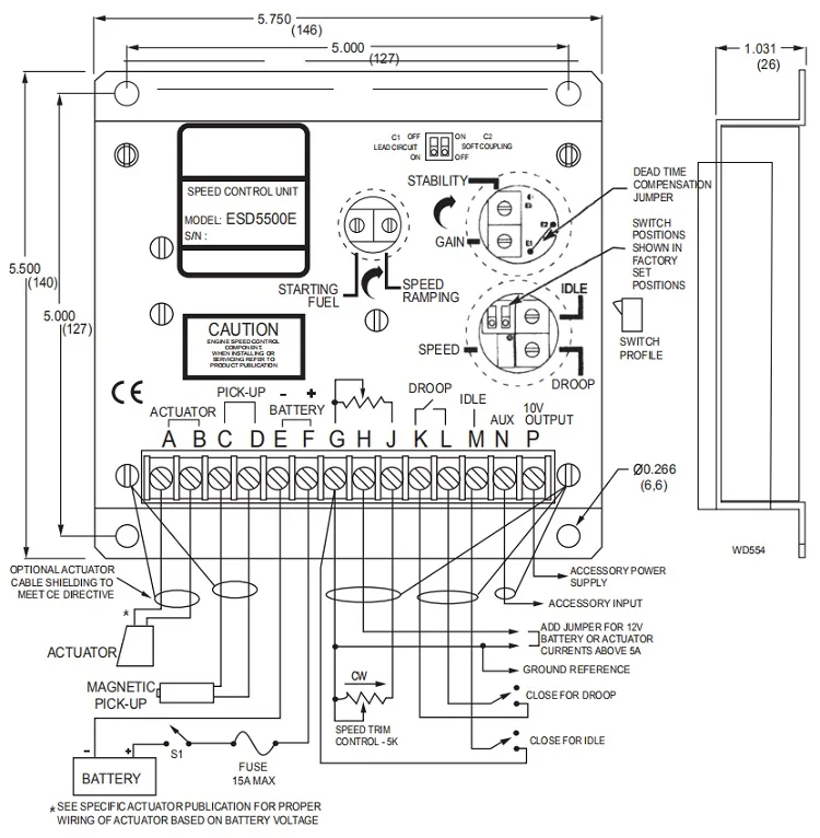 High Quality Diesel Generator Electronic Control Unit Esd5500 Speed ...