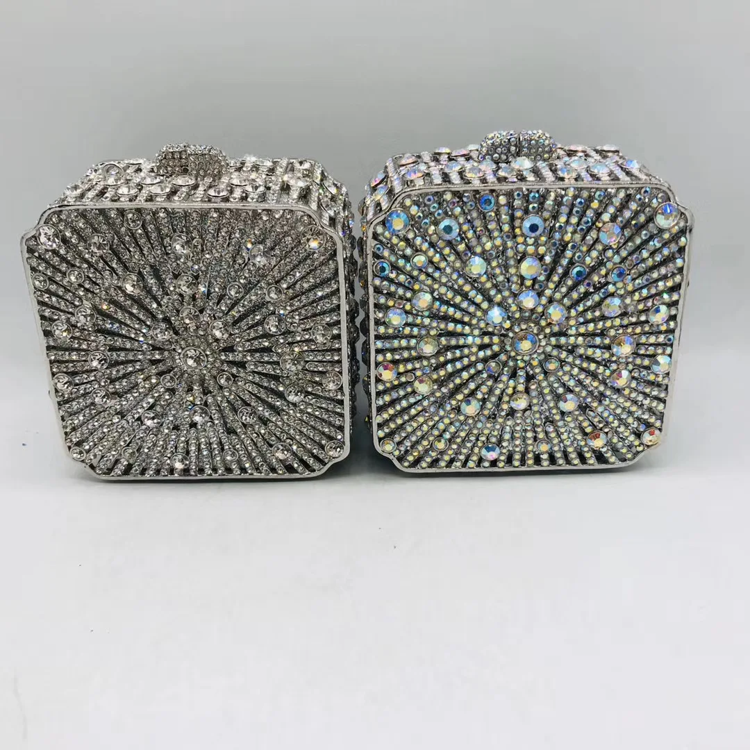 

Summer 2020 silver nigerian styles crystal bag use for party evening bags for lady