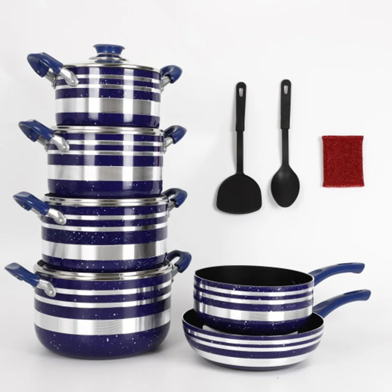 

hottest high quality saucepan granite best nonstick cooking pot retail aluminum cookware set, Picture